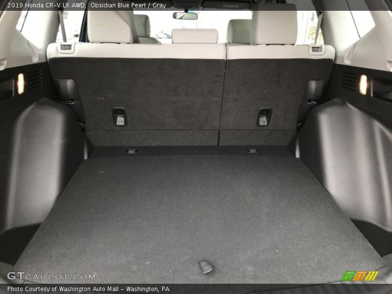 Obsidian Blue Pearl / Gray 2019 Honda CR-V LX AWD