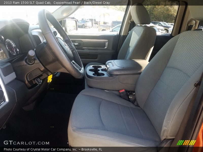 Copperhead Pearl / Black/Diesel Gray 2013 Ram 1500 SLT Quad Cab