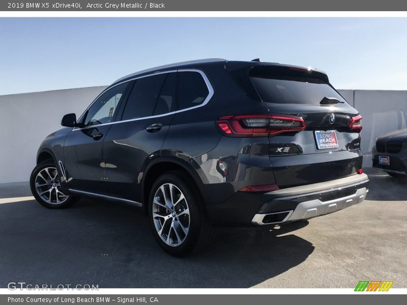 Arctic Grey Metallic / Black 2019 BMW X5 xDrive40i