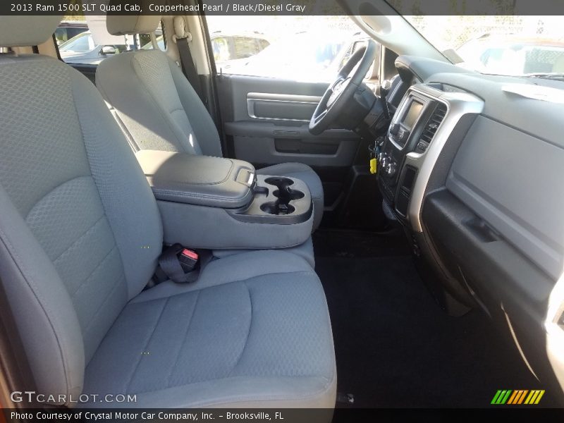 Copperhead Pearl / Black/Diesel Gray 2013 Ram 1500 SLT Quad Cab