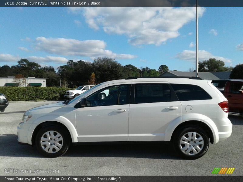 White Noise Tri-Coat / Black 2018 Dodge Journey SE