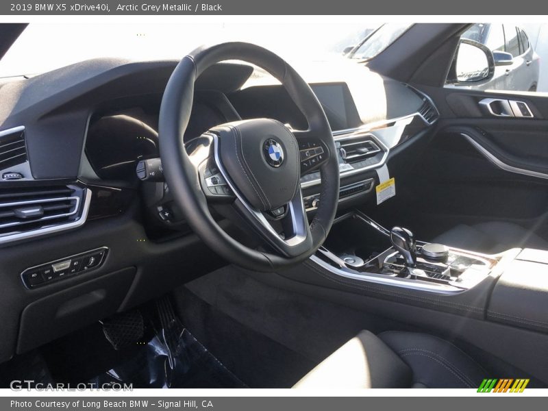 Arctic Grey Metallic / Black 2019 BMW X5 xDrive40i