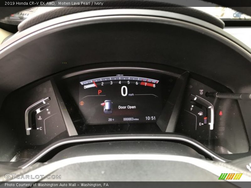 Molten Lava Pearl / Ivory 2019 Honda CR-V EX AWD