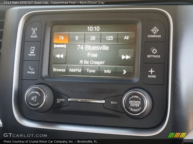 Copperhead Pearl / Black/Diesel Gray 2013 Ram 1500 SLT Quad Cab