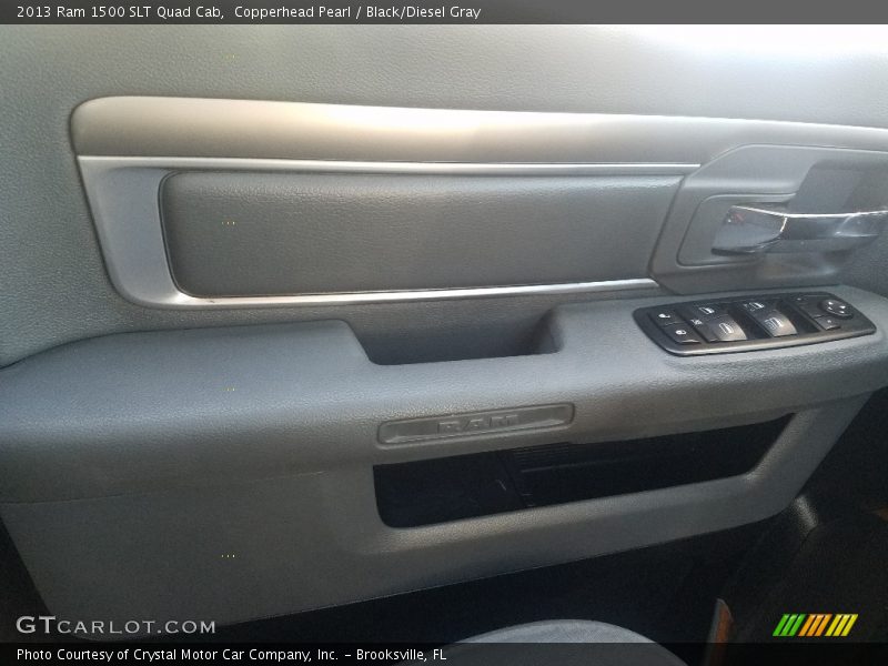 Copperhead Pearl / Black/Diesel Gray 2013 Ram 1500 SLT Quad Cab