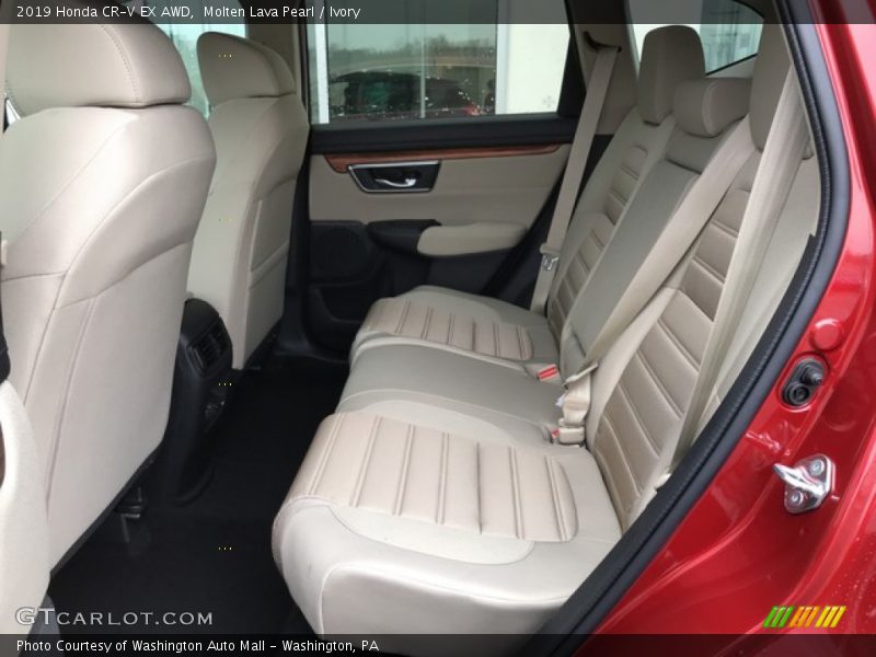 Molten Lava Pearl / Ivory 2019 Honda CR-V EX AWD