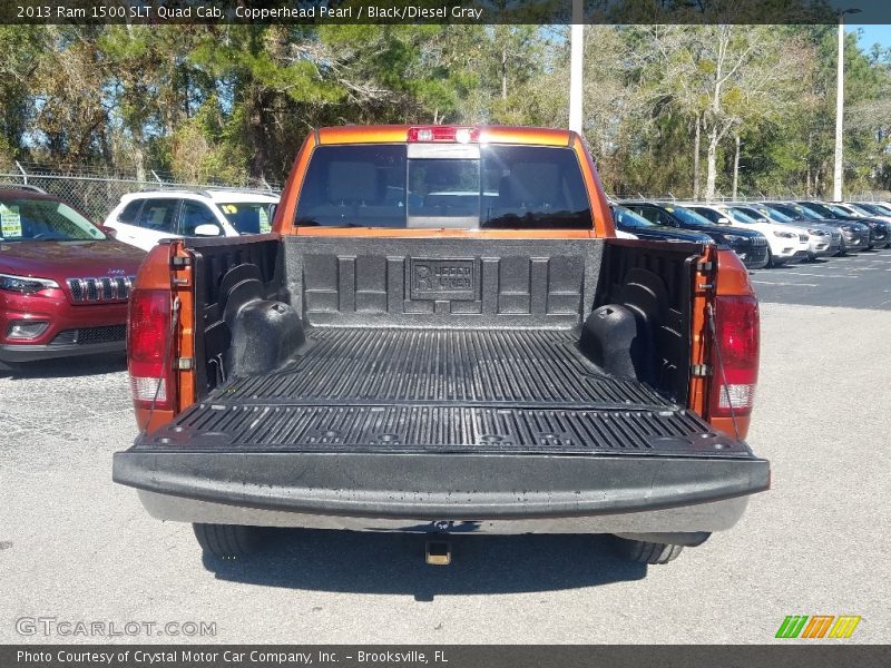 Copperhead Pearl / Black/Diesel Gray 2013 Ram 1500 SLT Quad Cab