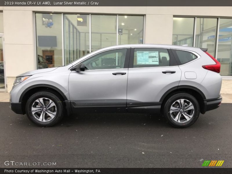 Lunar Silver Metallic / Gray 2019 Honda CR-V LX AWD