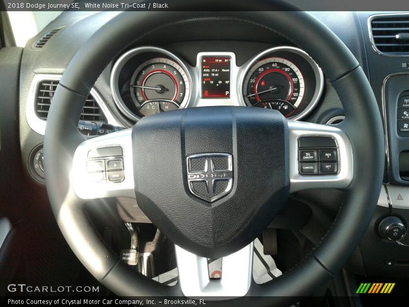 White Noise Tri-Coat / Black 2018 Dodge Journey SE