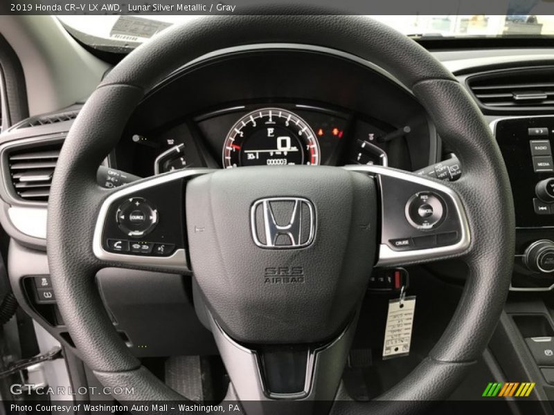 Lunar Silver Metallic / Gray 2019 Honda CR-V LX AWD