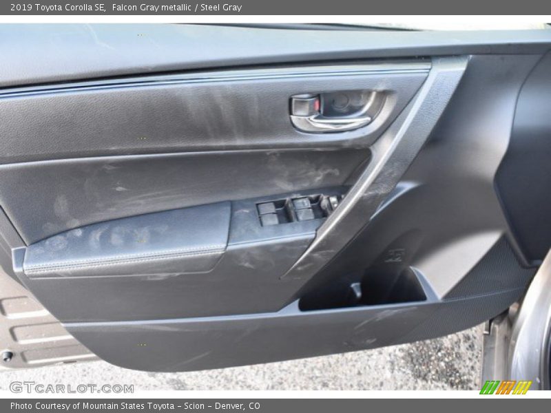 Falcon Gray metallic / Steel Gray 2019 Toyota Corolla SE