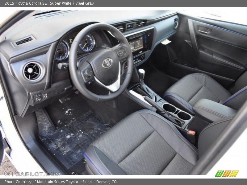  2019 Corolla SE Steel Gray Interior