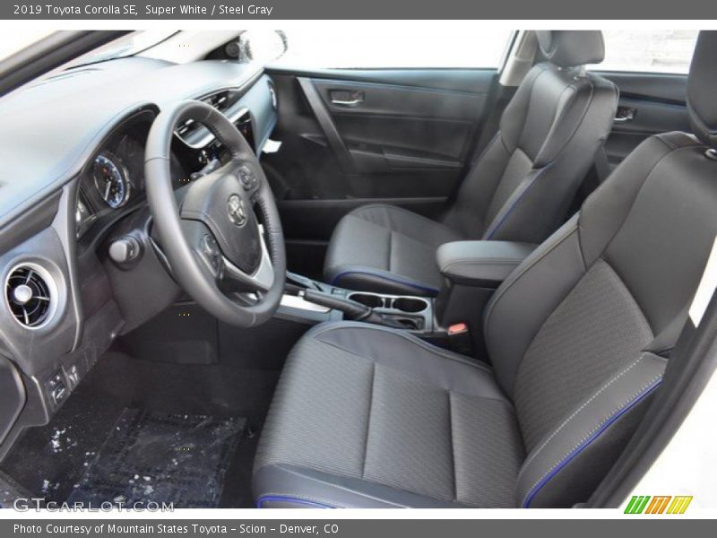Front Seat of 2019 Corolla SE