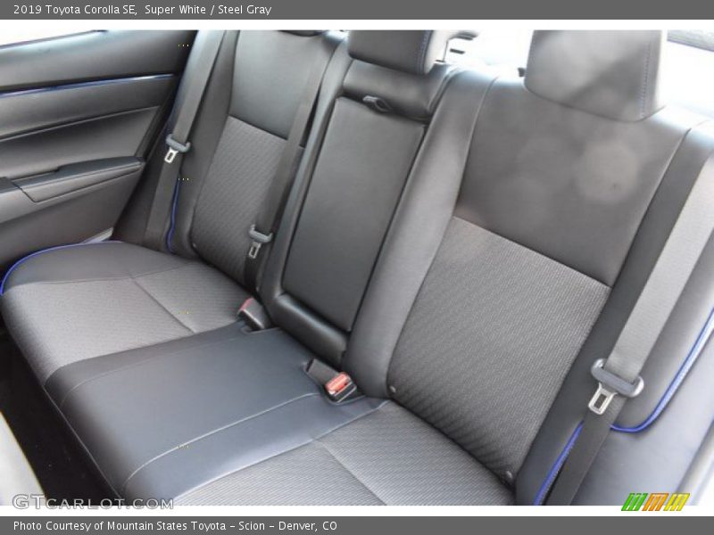 Super White / Steel Gray 2019 Toyota Corolla SE