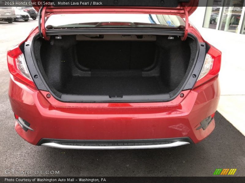 Molten Lava Pearl / Black 2019 Honda Civic EX Sedan