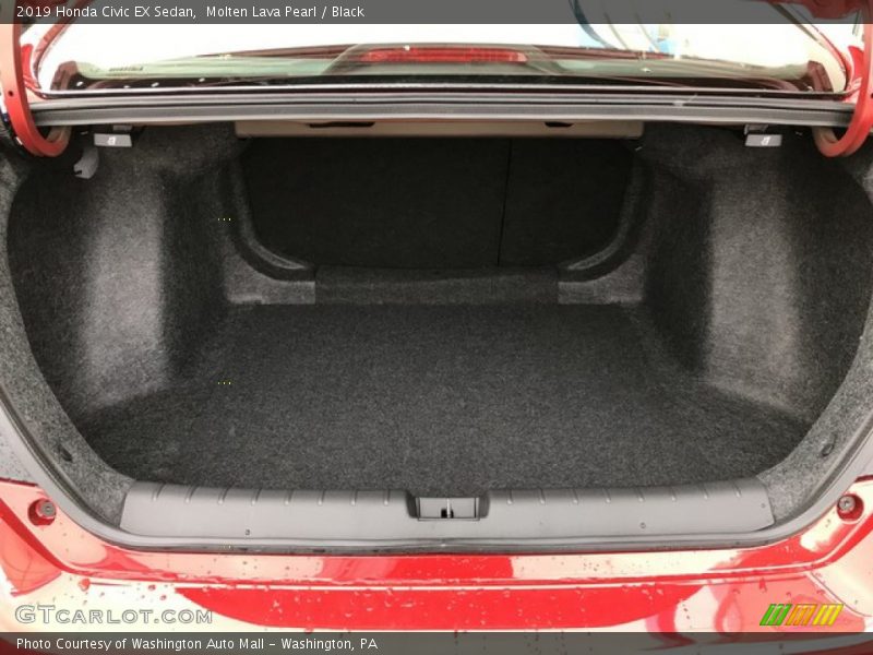 Molten Lava Pearl / Black 2019 Honda Civic EX Sedan
