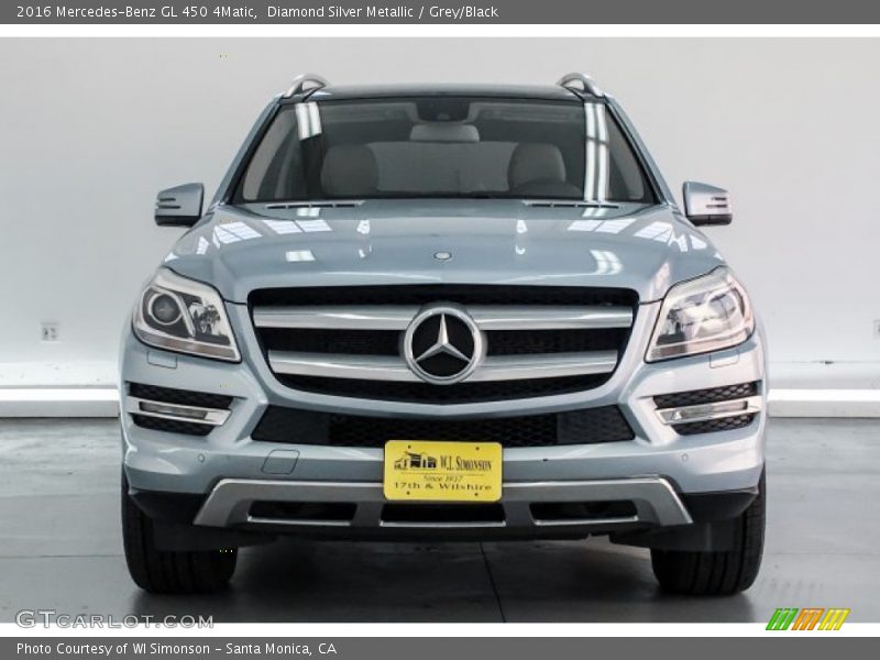 Diamond Silver Metallic / Grey/Black 2016 Mercedes-Benz GL 450 4Matic