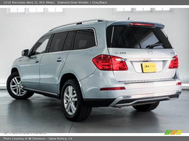 Diamond Silver Metallic / Grey/Black 2016 Mercedes-Benz GL 450 4Matic