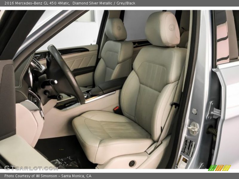 Diamond Silver Metallic / Grey/Black 2016 Mercedes-Benz GL 450 4Matic