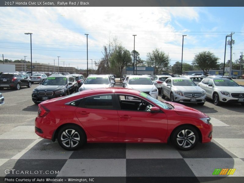 Rallye Red / Black 2017 Honda Civic LX Sedan