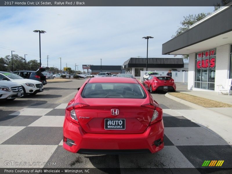 Rallye Red / Black 2017 Honda Civic LX Sedan