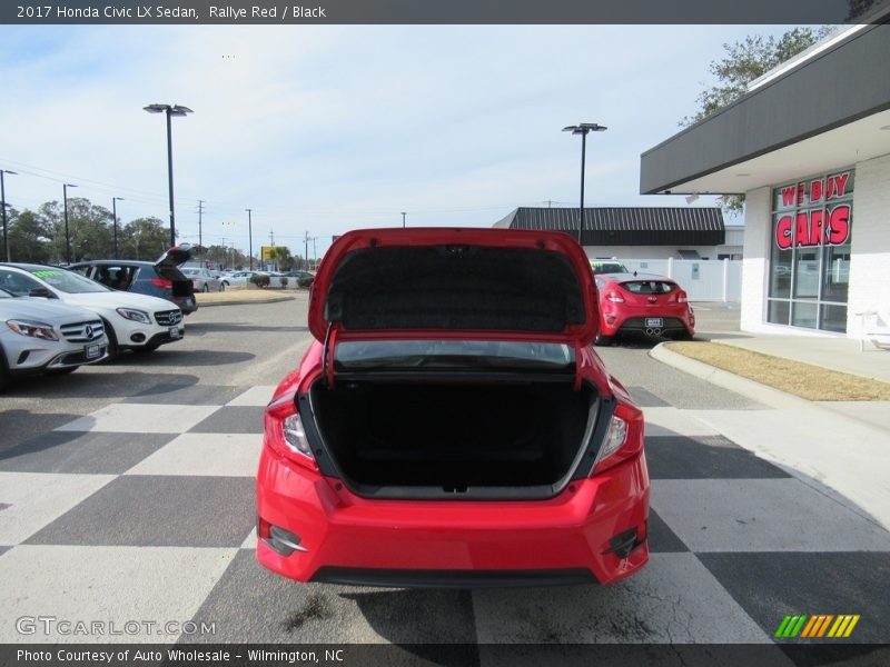 Rallye Red / Black 2017 Honda Civic LX Sedan