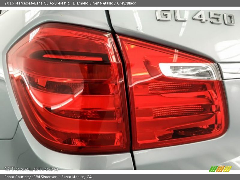 Diamond Silver Metallic / Grey/Black 2016 Mercedes-Benz GL 450 4Matic