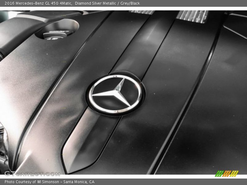 Diamond Silver Metallic / Grey/Black 2016 Mercedes-Benz GL 450 4Matic