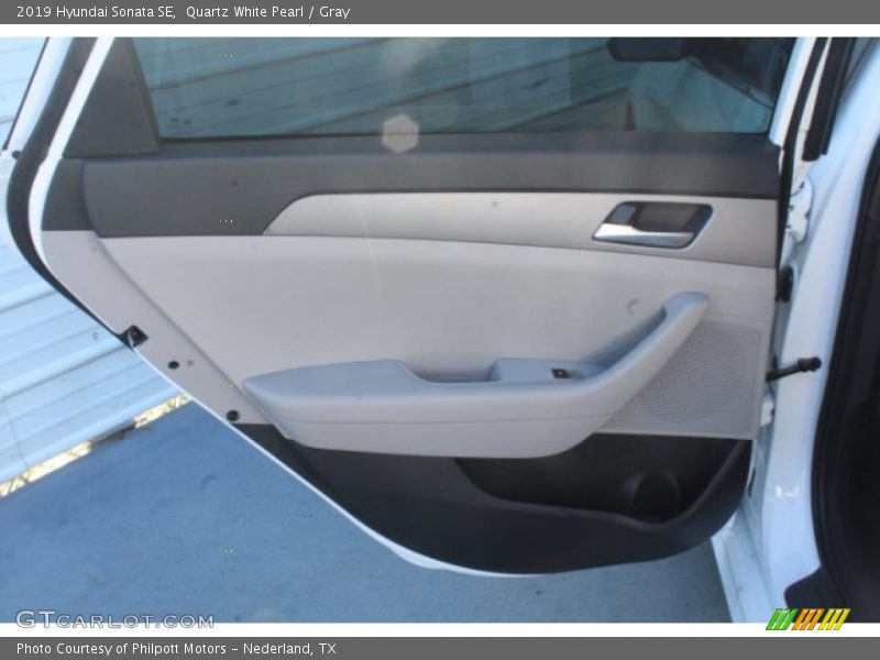 Quartz White Pearl / Gray 2019 Hyundai Sonata SE