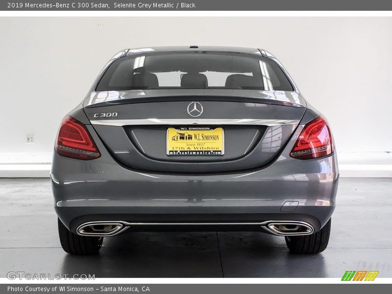 Selenite Grey Metallic / Black 2019 Mercedes-Benz C 300 Sedan