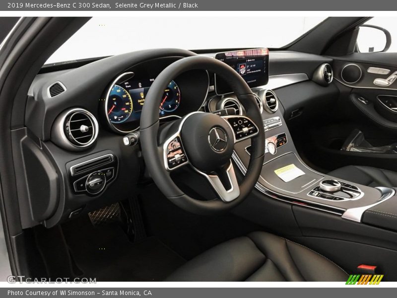 Selenite Grey Metallic / Black 2019 Mercedes-Benz C 300 Sedan