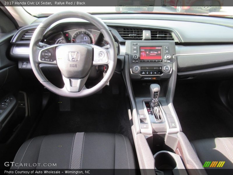 Rallye Red / Black 2017 Honda Civic LX Sedan