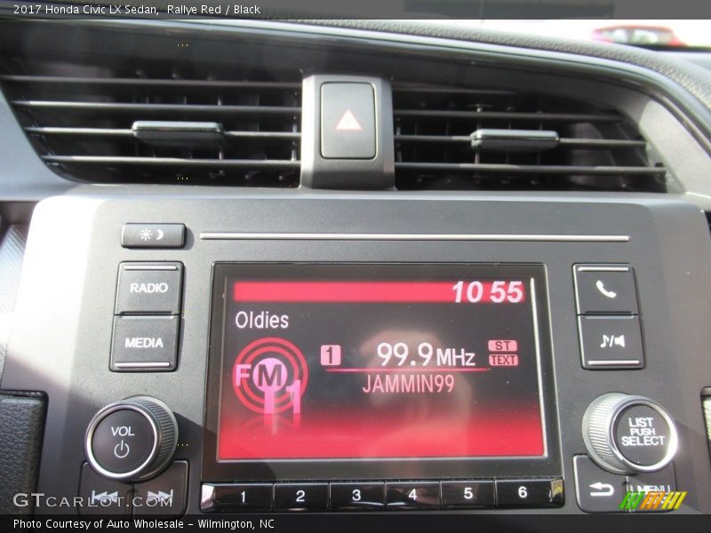 Rallye Red / Black 2017 Honda Civic LX Sedan