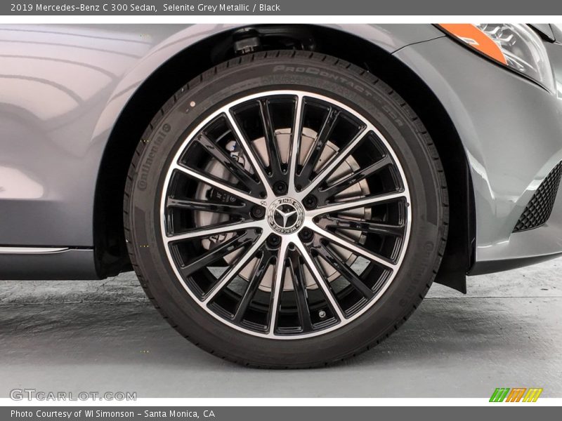Selenite Grey Metallic / Black 2019 Mercedes-Benz C 300 Sedan