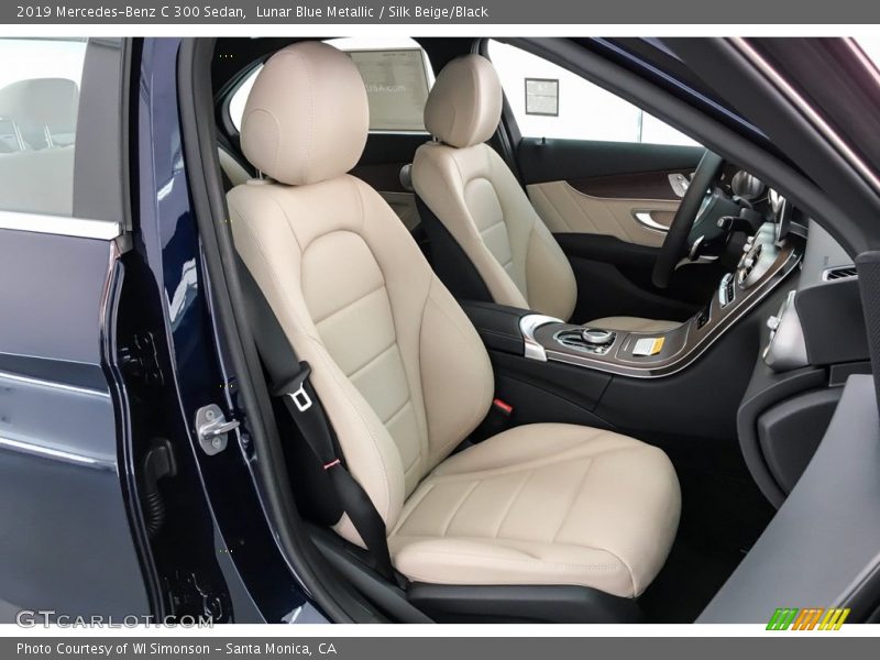 Lunar Blue Metallic / Silk Beige/Black 2019 Mercedes-Benz C 300 Sedan