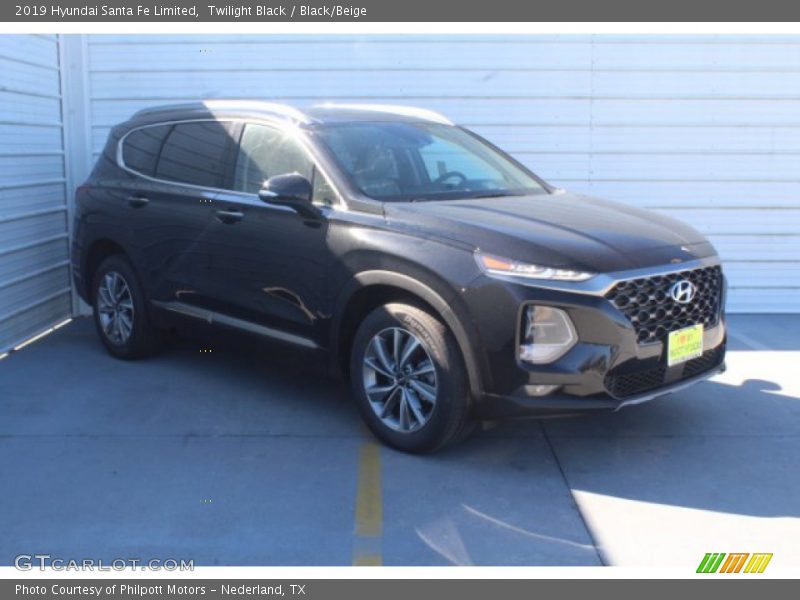 Twilight Black / Black/Beige 2019 Hyundai Santa Fe Limited