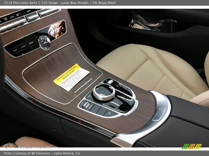Lunar Blue Metallic / Silk Beige/Black 2019 Mercedes-Benz C 300 Sedan