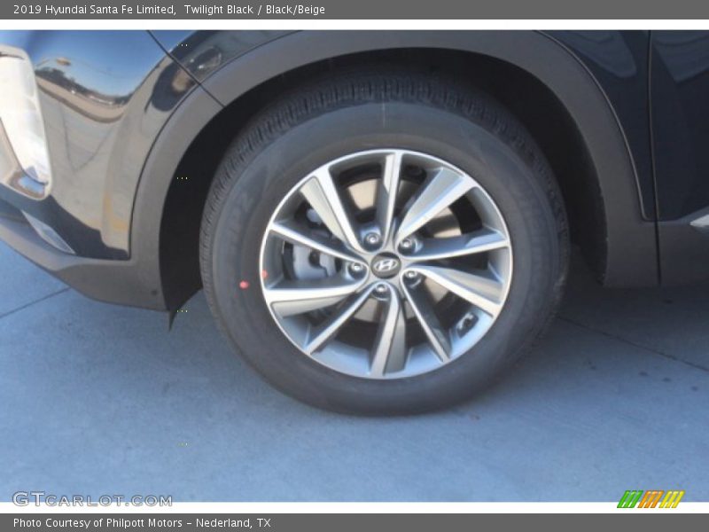 Twilight Black / Black/Beige 2019 Hyundai Santa Fe Limited