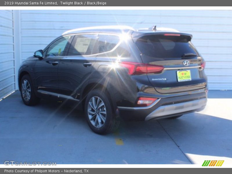 Twilight Black / Black/Beige 2019 Hyundai Santa Fe Limited