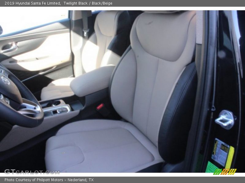 Twilight Black / Black/Beige 2019 Hyundai Santa Fe Limited