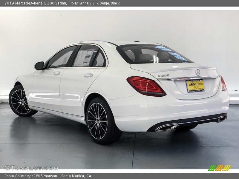 Polar White / Silk Beige/Black 2019 Mercedes-Benz C 300 Sedan