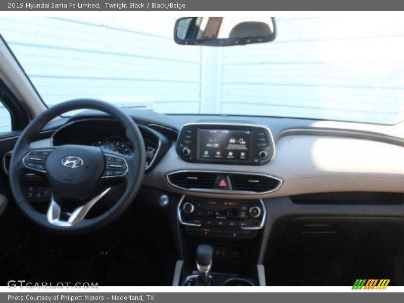Twilight Black / Black/Beige 2019 Hyundai Santa Fe Limited