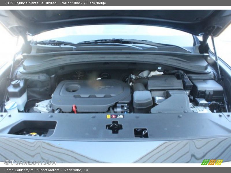Twilight Black / Black/Beige 2019 Hyundai Santa Fe Limited