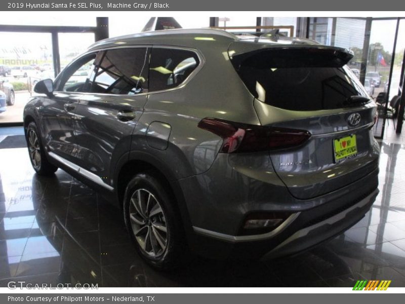 Machine Gray / Black 2019 Hyundai Santa Fe SEL Plus