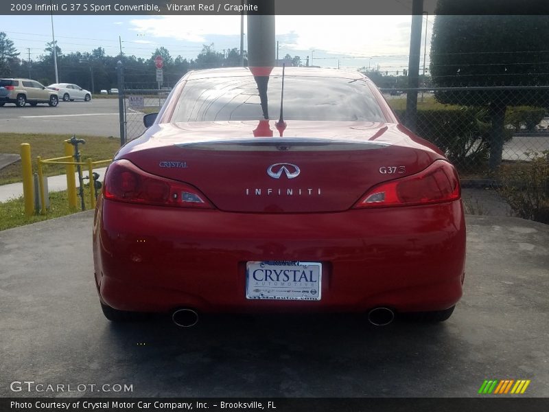 Vibrant Red / Graphite 2009 Infiniti G 37 S Sport Convertible