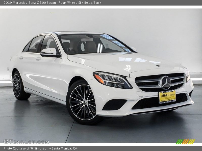 Polar White / Silk Beige/Black 2019 Mercedes-Benz C 300 Sedan