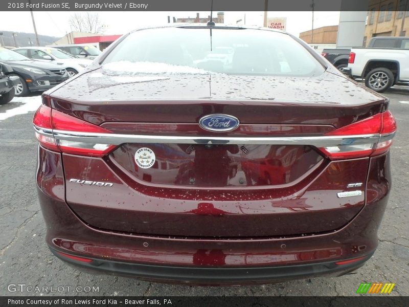 Burgundy Velvet / Ebony 2018 Ford Fusion SE