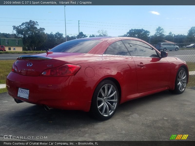 Vibrant Red / Graphite 2009 Infiniti G 37 S Sport Convertible