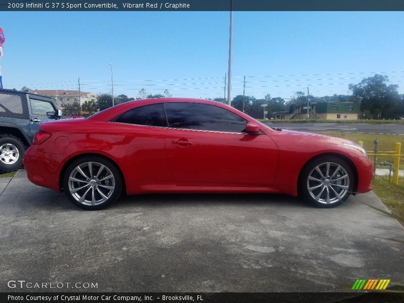 Vibrant Red / Graphite 2009 Infiniti G 37 S Sport Convertible