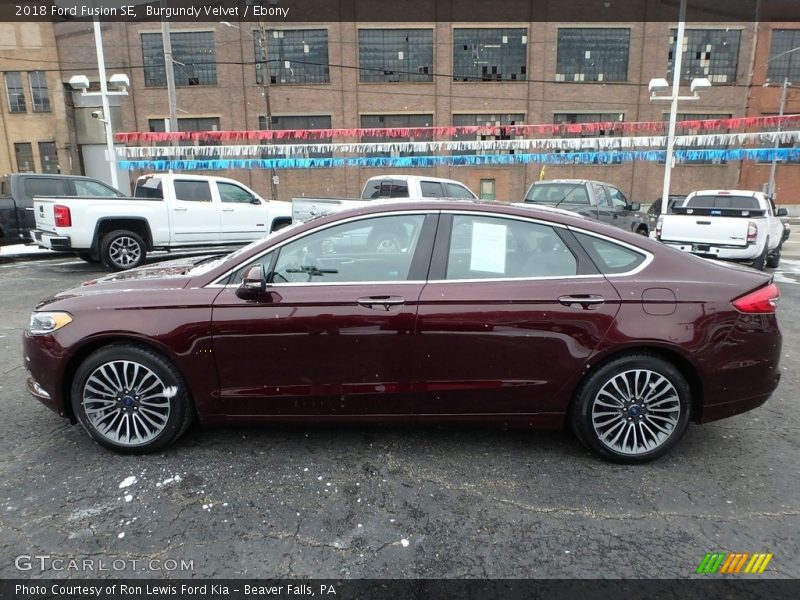 Burgundy Velvet / Ebony 2018 Ford Fusion SE
